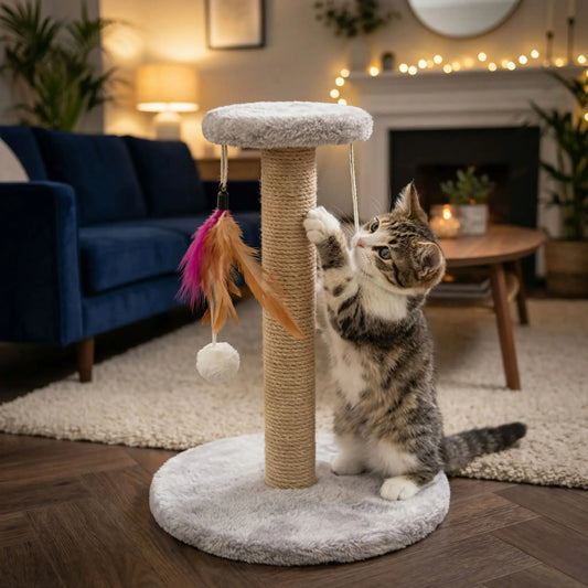 chaton tigre grattoir pour chat blanc jouets salon