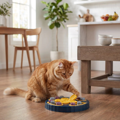 Jouet pour chat interactif avec chat roux joueur